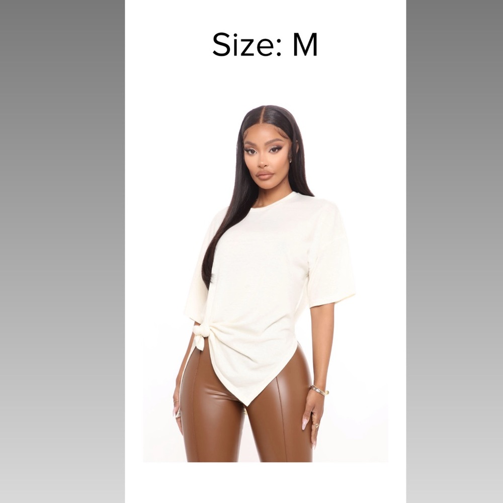 NWT FN Cream Top